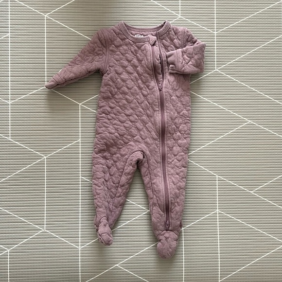 6-12 months - Juddlies Quilted Footed Sleepers - Picture 4 of 10